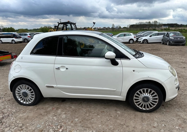 Fiat 500 cena 10500 przebieg: 172419, rok produkcji 2008 z Barlinek małe 106